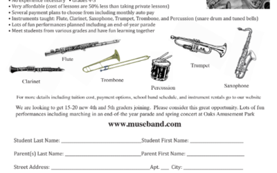 The M.U.S.E. Instrumental Program Is Looking for More Interested Students for Band